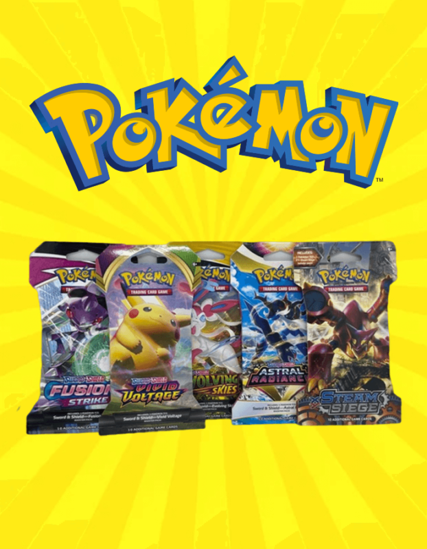 5 Pokemon Booster Packs Bundle! (Various Sets)